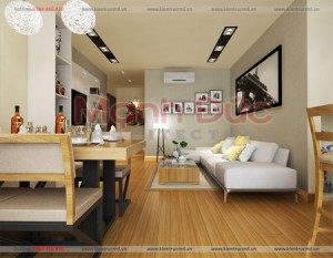 Thiết kế căn hộ chung cư Home city căn 90m2  – A. Tuấn Anh